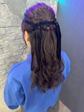 プライズ アイリス 池袋東口店(prize Iris) ハーフツインアレンジリボンアレンジ池袋