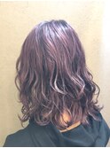 色落ちが綺麗な派手髪！ラベンダーカラー