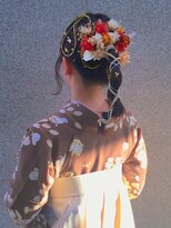 美容室 エクセモ小山&nbsp;ヘアセット/小山/ポニーテール/卒業式/成人式/お呼ばれアレンジ