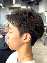 フィフスパーク(fifth PARK) 渋谷メンズスパイキーショートパーマ短髪アップバング刈り上げ