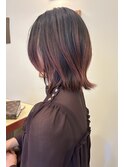 〈浅草 半個室〉グラデーションガーネッドレッド