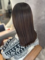 カノエ 福岡香椎店(canoe)&nbsp;ダークアッシュ　髪質改善トリートメント　ストレート　艶髪