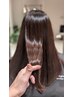 カット+髪質改善ストレート+ヘアデトックス+リンゴケア付き￥27.000→￥23.000