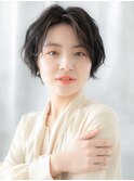 髪質改善ニュアンスパーマ小顔ショートq小山20代30代40代