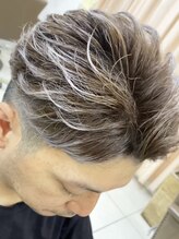 スタイルクリエイター 牛久店(Style Creator) ダブルカラー　ホワイトミルクティー