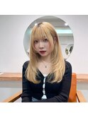 大人かわいいエギョモリミルクティーブラウン ひし形シルエット