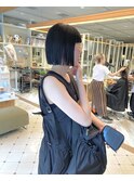 大人可愛い　ボブ　ミニボブ　内巻き　青山　切りっぱなしボブ