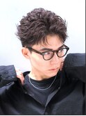 渋谷フェザーショートフェザーパーマセンターパート