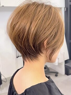 ブレス ヘアデザイン(BLESS hair design) 東静岡ショートボブくびれショートイルミナカラー顔周りレイヤー