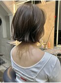 マロンベージュ/ショート/前髪/レイヤー/髪質改善/縮毛矯正