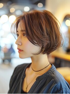 25～40代　大人美人ショート/似合わせ/透明感カラー/髪質改善