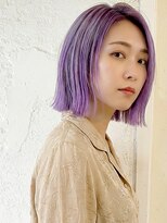 エノア 東京(ENORE)&nbsp;パープルバレイヤージュで魅せる大人グラデーションボブ