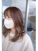 大人インナーカラー×白髪ぼかし