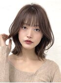 くびれレイヤーカット/ミディアムヘア/シャギー/30代/40代/50代