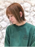 Moana【松山】#ハイライト#外はねボブ#小顔魅せヘア#ベージュ