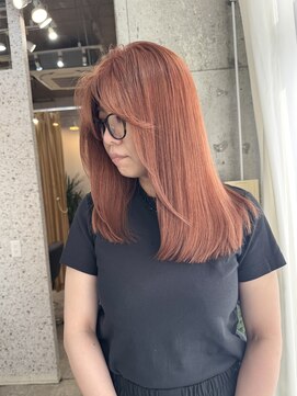 ラニヘアサロン(lani hair salon) オレンジベージュ/オレンジカラー/オレンジブラウン/ブリーチ
