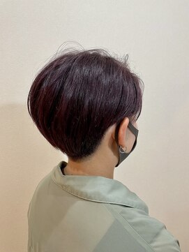 アールヘア(ar hair) ダブルカラーで作るバイオレットベリーショート