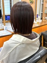 クレス 東武練馬店&nbsp;ピンクブラウン髪質カラー×ミニボブ