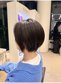 大人可愛い小顔ひし形ショートショートボブ髪質改善20代30代40代