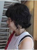 ニュアンスパーマ/ショートレイヤー/BEAUTRIUM鎌倉　カギワダ