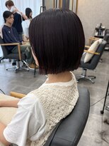 コク 千葉駅西口(COQU)&nbsp;ミニボブ/ボルドーカラー/千葉【積田佳奈】