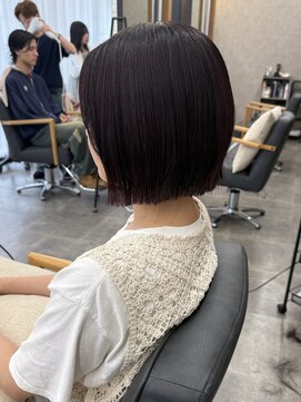 コク 千葉駅西口(COQU) ミニボブ/ボルドーカラー/千葉【積田佳奈】