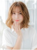 アッシュベージュ/結べる長さのボブ/小顔カット/20代/30代/40代g