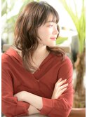 大人女性に人気☆ヘルシーラフウェーブミディ/30代40代50代