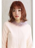 ▲ピンクグレージュの外ハネボブルフ▼