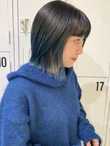 クリアーオブヘアー 栄南店(CLEAR of hair) ブルー×裾カラー