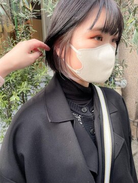 ネオリーブアイム 横浜西口店(Neolive aim) グレージュ ちらっと見えるインナーカラー【横浜】