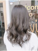 グレージュカラー モテ髪 ペールベージュ