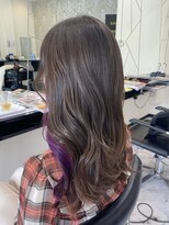 レヴィア(Revia)&nbsp;アッシュグレー/パープル/イヤリングカラー