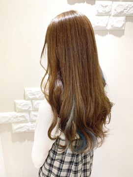 ヘア ル シェーヌ(hair le chene) イヤリングカラー×blue