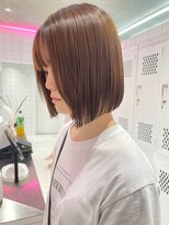 ロンドルーチェ 心斎橋(Lond luce)&nbsp;ダークアッシュ/ミディアムレイヤーカット［髪質改善/縮毛矯正］