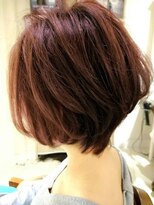 似合わせカット/レッドブラウン/イメチェンハンサムショート