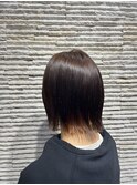 ☆切りっぱなしボブ　インナーカラーオレンジ