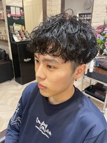 ティーワン 神埼店(T-one) ●ツーブロック刈り上げマッシュ黒髪マッシュパーマ