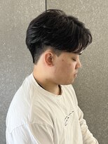 ニアウ 太田店(Niau)&nbsp;メンズナチュラルマッシュセンターパートニュアンスパーマ