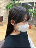 大人可愛い透明感立体感グレージュ×エアストレート20代30代40代