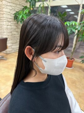 美容室ヒラトヤ 仙北店 大人可愛い透明感立体感グレージュ×エアストレート20代30代40代