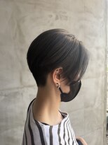 アンディ ニジュウサンド クリエイション(and D 23℃ creation)&nbsp;刈り上げショート/ハイライト/アッシュミックス/前下がり