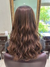 アメリ バイ アピッシュ(Amelie by apish) コテ巻き風パーマ/デジタルパーマ/20代/ロングパーマ