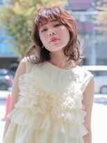 ミリー 梅田店(milly)&nbsp;オレンジブラウン×外ハネウェーブ【milly梅田】