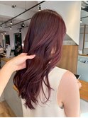 カシスブラウン【20代/30代/イルミナカラー/縮毛矯正/髪質改善】
