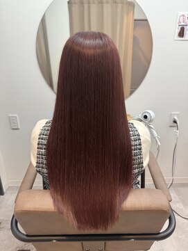 チェリーピンク／髪質改善カラー