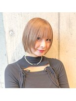 マジコ 下北沢本店(magico) 王道ミルクティーベージュ×レイヤーボブ