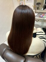 コルテ 倉敷西阿知店(CoRte.)&nbsp;美髪ロング/柔らかストレート/艶髪ブラウンベージュ/乾燥対策/冬