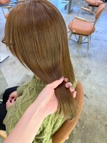 ユイマァル 岡山店(YUIMARL)&nbsp;柔らかベージュ20代30代40代ブリーチオリーブベージュカラー