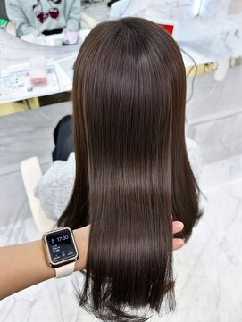 シェノン サントル(CHAINON CENTRE) イメチェン/ピンクベージュ/アンブレラカラー/前髪/梅田/茶屋町